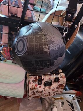 Loungefly Star Wars Death Star Crossbody Bag - Black/Gray